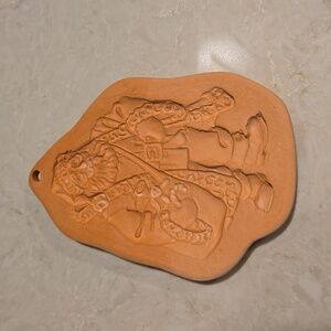 Vintage Terra Cotta Clay Mold by Cotton Press
